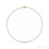 Sapphire Row Natural Diamond Graduated Tennis Necklace - 14K Yellow Gold