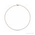 Sapphire Row Lab-Grown Diamond Graduated Tennis Necklace - 14K Rose Gold