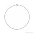 Sapphire Row Lab-Grown Diamond Graduated Tennis Necklace - 14K White Gold