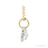 Sapphire Row Lab-Grown Diamond Initial Necklace - E, 14K Yellow Gold (view 2)