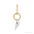 Sapphire Row Lab-Grown Diamond Initial Necklace - F, 14K Yellow Gold (view 2)