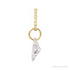Sapphire Row Lab-Grown Diamond Initial Necklace - H, 14K Yellow Gold (view 2)