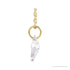 Sapphire Row Lab-Grown Diamond Initial Necklace - K, 14K Yellow Gold (view 2)