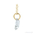 Sapphire Row Lab-Grown Diamond Initial Necklace - L, 14K Yellow Gold (view 2)