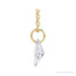 Sapphire Row Lab-Grown Diamond Initial Necklace - M, 14K Yellow Gold (view 2)