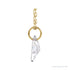 Sapphire Row Lab-Grown Diamond Initial Necklace - N, 14K Yellow Gold (view 2)