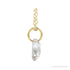 Sapphire Row Lab-Grown Diamond Initial Necklace - Q, 14K Yellow Gold (view 2)