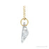 Sapphire Row Lab-Grown Diamond Initial Necklace - X, 14K Yellow Gold (view 2)