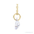 Sapphire Row Lab-Grown Diamond Initial Necklace - Y, 14K Yellow Gold (view 2)