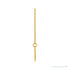 Sapphire Row Engravable Rope Disc Necklace - 14K Yellow Gold (view 2)