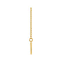 Sapphire Row Engravable Rope Disc Necklace - 14K Yellow Gold (view 2)