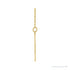 Sapphire Row Engravable Pickleball Paddle Necklace - 14K Yellow Gold (view 2)