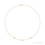 Sapphire Row Natural Gemstone 3-Station Necklace - 14K Rose Gold, Citrine