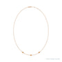 Sapphire Row Natural Gemstone 3-Station Necklace - 14K Rose Gold, Citrine (view 2)