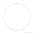 Sapphire Row Natural Gemstone 3-Station Necklace - 14K Rose Gold, Diamond