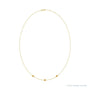 Sapphire Row Natural Gemstone 3-Station Necklace - 10K Yellow Gold, Citrine (view 2)