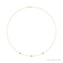 Sapphire Row Natural Gemstone 3-Station Necklace - 14K Yellow Gold, Citrine
