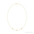 Sapphire Row Natural Gemstone 3-Station Necklace - 14K Yellow Gold, Citrine (view 2)