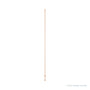 Sapphire Row Natural Gemstone 3-Station Necklace - 14K Rose Gold, Aquamarine (view 3)