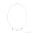 Sapphire Row Lab-Grown Gemstone 3-Station Necklace - 10K Yellow Gold, Ruby (view 2)