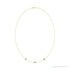 Sapphire Row Lab-Grown Gemstone 3-Station Necklace - 10K Yellow Gold, Alexandrite (view 2)