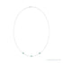 Sapphire Row Lab-Grown Gemstone 3-Station Necklace - 10K White Gold, Alexandrite (view 2)