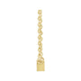 Sapphire Row Natural Diamond Baguette Solitaire Necklace - 14K Yellow Gold, 3.5 × 2 mm (view 2)