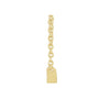 Sapphire Row Natural Diamond Baguette Solitaire Necklace - 14K Yellow Gold, 3 × 2 mm (view 2)