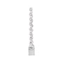 Sapphire Row Natural Diamond Baguette Solitaire Necklace - Platinum, 3.5 × 2 mm (view 2)