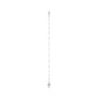Sapphire Row Engravable Keyhole Bracelet - 14K White Gold (view 3)