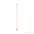 Sapphire Row Engravable Keyhole Bracelet - 14K Rose Gold (view 3)