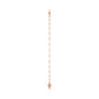 Sapphire Row Engravable Keyhole Bracelet - 14K Rose Gold (view 3)