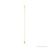 Sapphire Row Engravable Keyhole Bracelet - 14K Yellow Gold (view 3)