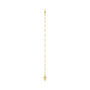 Sapphire Row Engravable Keyhole Bracelet - 14K Yellow Gold (view 3)