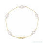 Sapphire Row Pearl Cluster Bracelet - Default Title