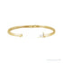 Sapphire Row Natural Diamond Inlay Bangle - 14K Yellow Gold (view 2)