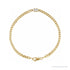 Sapphire Row Natural Bezel-Set Gemstone Curb Bracelet - Diamond