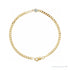 Sapphire Row Natural Bezel-Set Gemstone Curb Bracelet - White Sapphire