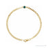 Sapphire Row Lab-Grown Bezel-Set Gemstone Curb Bracelet - Alexandrite