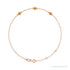 Sapphire Row Natural Bezel-Set Gemstone Solitaire Bracelet - Citrine, 14K Rose Gold