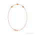 Sapphire Row Natural Bezel-Set Gemstone Solitaire Bracelet - Citrine, 14K Rose Gold (view 2)