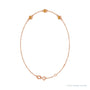 Sapphire Row Natural Bezel-Set Gemstone Solitaire Bracelet - Citrine, 14K Rose Gold (view 2)