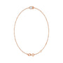 Sapphire Row Natural Bezel-Set Gemstone Solitaire Bracelet - Diamond, 14K Rose Gold (view 2)