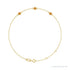 Sapphire Row Natural Bezel-Set Gemstone Solitaire Bracelet - Citrine, 14K Yellow Gold