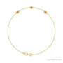 Sapphire Row Natural Bezel-Set Gemstone Solitaire Bracelet - Citrine, 14K Yellow Gold