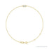 Sapphire Row Natural Bezel-Set Gemstone Solitaire Bracelet - Diamond, 14K Yellow Gold