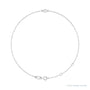 Sapphire Row Natural Bezel-Set Gemstone Solitaire Bracelet - White Sapphire, Platinum