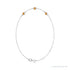 Sapphire Row Natural Bezel-Set Gemstone Solitaire Bracelet - Citrine, 14K White Gold (view 2)
