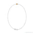 Sapphire Row Natural Bezel-Set Gemstone Solitaire Bracelet - Citrine, Platinum (view 2)