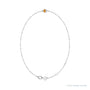 Sapphire Row Natural Bezel-Set Gemstone Solitaire Bracelet - Citrine, Platinum (view 2)
